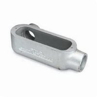 LL50AO-Z/Gedney LL250A Type LL Conduit Outlet Body, 2-1/2 in Hub, 142 cu-in Capacity, Sand Cast Copper Free Aluminum, Aluminum Enamel/Epoxy Powder Coated