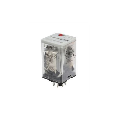 EATON D3RF2A Ice Cube Full Featured General Purpose Relay, 10 A, 8 Pin, DPDT Contact, 120 VAC V Coil