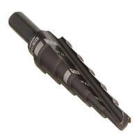 Milwaukee® 48-89-9202 Step Drill Bit, 3/16 in Dia Min Hole, 1/2 in Dia Max Hole, 6 Steps, HSS, 6 Hole Sizes, 1/4 in Shank