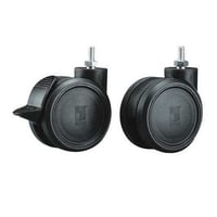 Rittal 7495000 Twin Castor, 264.6 lb Static, Black Oxide