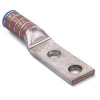 ATL5002Color-Keyed® ATL5002 2-Hole Compression Lug, 500 to 700 kcmil Aluminum/Copper Conductor, 1/2 in Stud, Aluminum