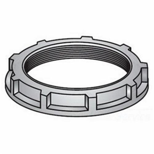 2-400O-Z/Gedney 2-100 Type 2 Non-Grounding Conduit Bushing, 1 in Trade, Malleable Iron, Zinc Plated