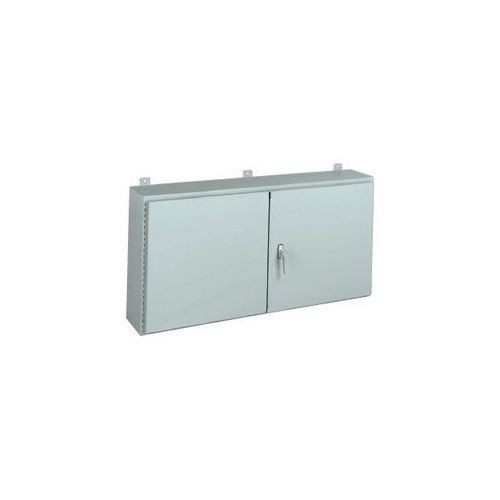 Wiegmann® WA364812WF Double Door Enclosure, 48 in W x 12 in D x 36 in H, NEMA 12, Carbon Steel
