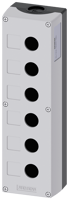 3SU18060AA000AB1Siemens SIRIUS 3SU18060AA000AB1 6-Hole Pushbutton Enclosure With 6 Control Point, 85 mm W x 64 mm D, NEMA 1/2/3/3R/4/4X/12/13 NEMA Rating, Plastic