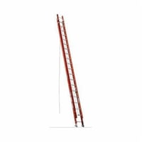 D6240-2WERNER® D6240-2 D6200-2 Flat D-Rung Extension Ladder, 40 ft OAL, ANSI Code: A14.5, 300 lb Load, Fiberglass, 12 in Adjustable Increments