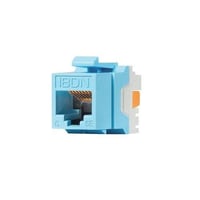 Belden® AX101315 KeyConnect Style Modular Jack, Cat 5e RJ45 Module, Keystone Mount, 1 Port, Plastic, Blue