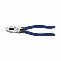 D213-9NETPKlein® D213-9NETP Lineman's Plier, 1-19/32 in L x 1-1/4 in W x 5/8 in THK Tool Steel Jaw, Crosshatch Knurled Jaw Surface, High Leverage Cut, 9.33 in OAL