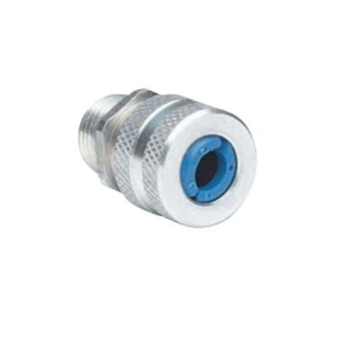Killark® ZS413 Straight Cord Connector, 1-1/4 in Trade, 1 to 1-1/8 in Cable Openings, Copper Free Aluminum, Natural