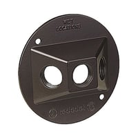 S213BRE-9RRed Dot® S213BRE-9R Standard Weatherproof Lamp Holder Cover, 4-1/8 in Dia, Aluminum