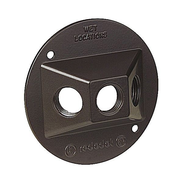S213BRE-9RRed Dot® S213BRE-9R Standard Weatherproof Lamp Holder Cover, 4-1/8 in Dia, Aluminum