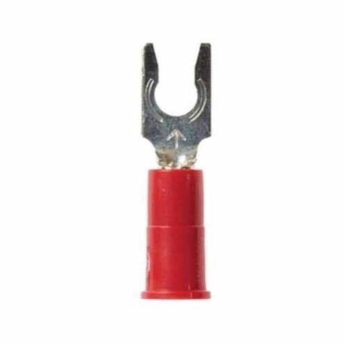 LFV18-8Q3M™ Highland™ 051128-60021 Insulated Locking Fork Terminal, 22 to 18 AWG Conductor, 0.88 in L, Butted Seam Barrel, Red