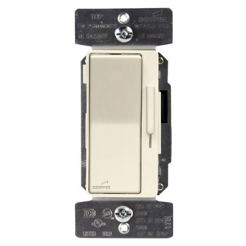 DF10P-C2Cooper Wiring DF10P-C2 3-Way Dimmer, 120/277 VAC, Ivory/Light Almond/White