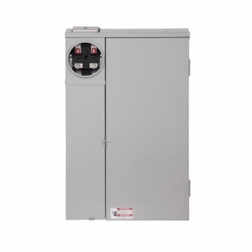 MBE4040B200BTSEATON MBE4040B200BTS Type CH 40-Circuit 1-Socket 40-Space 3-Wire All-In-One Combination Service Entrance Meter Breaker With MBDF9M Mechanical Interlock Deadfront Cover, 120/240 VAC, 200 A, 1 ph Phase, NEMA 3R Enclosure