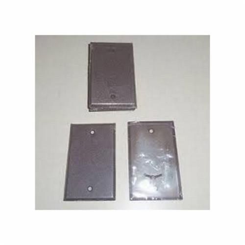 98151Mulberry 98151 Standard Blank Wallplate, 1 Gang, 4-1/2 in H x 2-3/4 in W, Steel, Wrinkle Brown