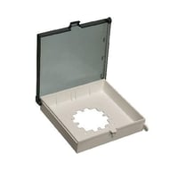 Arlington DBK88C 2-Gang Non-Metallic Weatherproof Keypad Enclosure With Clear Cover, 8.48 in W x 1.81 in D x 8.14 in H, Plastic