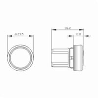 3SU10016AA400AA0SIRIUS 3SU10016AA200AA0 Indicator Light, Smooth Glass Lens, Surface Mount