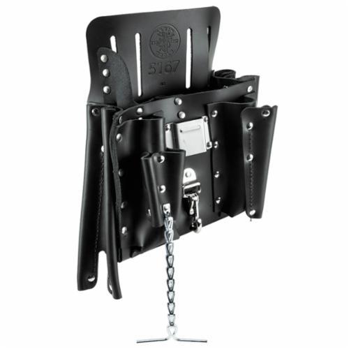 5167Klein® 5167 11-Pocket Tool Pouch, Leather, Black