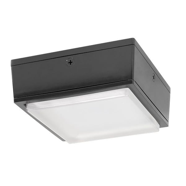 RAB VANLED20 Vandalproof Canopy Lighting, LED Lamp, 22 W Fixture, 120/208/240/277 VAC, Bronze Housing