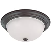 60/3147SATCO® 60/3147 Large Transitional Ceiling Light, (3) A19 Incandescent Lamp, 120 VAC, Mahogany Bronze Housing
