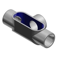 T45EATON Crouse-Hinds Condulet® T45 Type T Conduit Outlet Body, 1-1/4 in Hub, 5 Form, 33.1 cu-in Capacity, Die Cast Copper-Free Aluminum, Epoxy Powder Coated