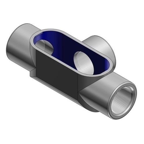 T45EATON Crouse-Hinds Condulet® T45 Type T Conduit Outlet Body, 1-1/4 in Hub, 5 Form, 33.1 cu-in Capacity, Die Cast Copper-Free Aluminum, Epoxy Powder Coated