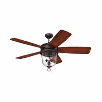 FB60OBG5Craftmade FB60OBG5 Fredericksburg FA52 Traditional Ceiling Fan With Blades and Light Kit, 60 in Blade, 14 deg Blade Pitch, 6127 cfm Flow Rate