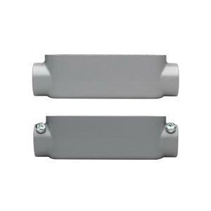 C15Crouse-Hinds Condulet® C77 Type-C Conduit Outlet Body, 2-1/2 in Hub, 7 Form, Feraloy® Iron Alloy, Aluminum Acrylic Painted/Electro-Galvanized