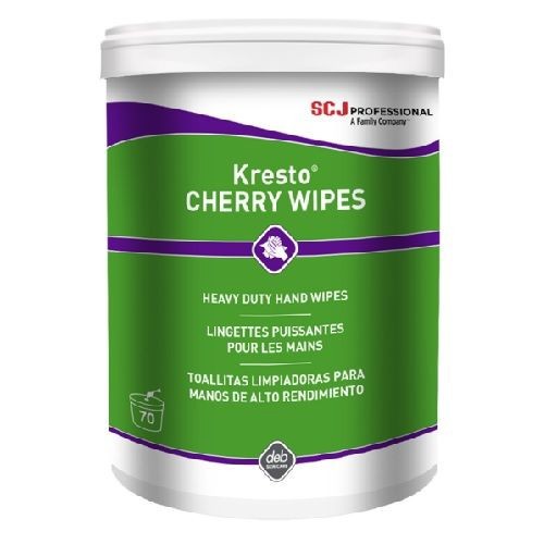 KCW70WDeb® KCW70W Kresto® Super Heavy Duty Hand Wipes, Cherry Scented, 70 Wipes/Bucket