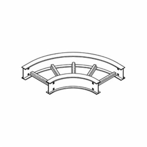 6A-06-90HB12B-Line 6A-06-90HB12 Horizontal Bend, 6 in W Tray, 90 deg, 12 in Bend Radius, Aluminum