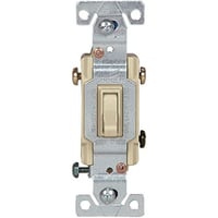 Eaton Wiring Devices Arrow Hart 1303-7V 3-Way Toggle Switch, 120 VAC, 15 A