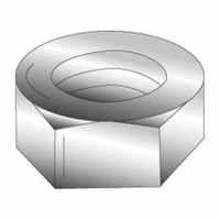 Minerallac® 40110J Hex Nut, #8-32, Steel, Zinc Plated, A Material Grade, Right Hand Thread
