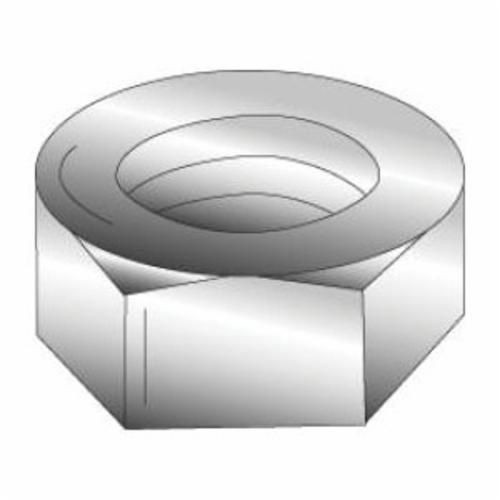 Minerallac® 40110J Hex Nut, #8-32, Steel, Zinc Plated, A Material Grade, Right Hand Thread