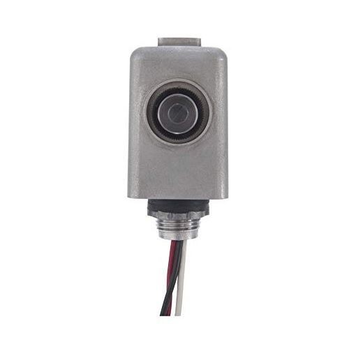 Intermatic® NightFox™ EK4436SM Stem Mount Photocell, 120 to 277 VAC, 1000 W Tungsten, 1800 VA Ballast, Stem Fixed Mount, Die Cast Zinc