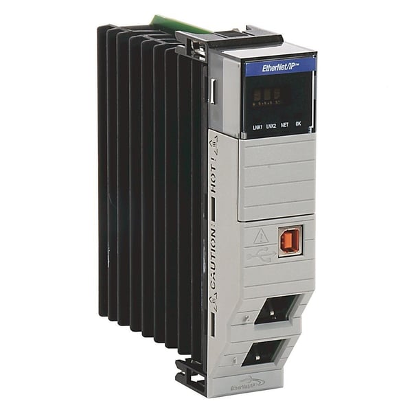 1756-EN2TRAllen-Bradley, 1756-EN2TR, EtherNet dual port 10-100M Interface Module (supports 128 TCP/IP connections, up to 8 axis ), Ring and Linear topologies