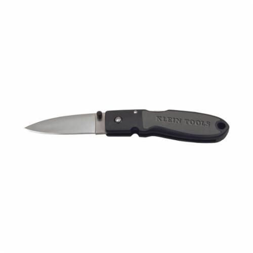 44003Klein® 44003 1-Blade Compact Lightweight Pocket Knife, AUS8 Stainless Steel Drop Point Blade, 2-3/4 in L Blade, Lock Back Opening