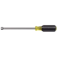 Klein® Cushion-Grip® 646-11/32M Magnetic Nutdriver, 11/32 in, Hollow Shank, Cushion Grip Handle, Polished Chrome