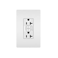Pass & Seymour® AFGF202TRW radiant® Dual Function Self-Test Tamper Resistant AFCI/GFCI Receptacle, 125 VAC, 20 A, White