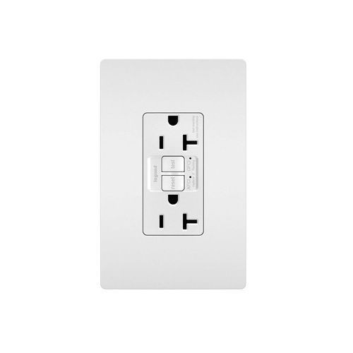 Pass & Seymour® AFGF202TRW radiant® Dual Function Self-Test Tamper Resistant AFCI/GFCI Receptacle, 125 VAC, 20 A, White