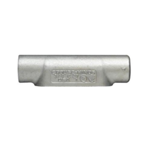 BC6Crouse-Hinds Condulet® BC6 Type-C Mogul Conduit Body, 2 in Hub, Feraloy® Iron Alloy, Aluminum Acrylic Painted/Electro-Galvanized