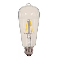 SATCO® S9581 Dimmable Filament LED Lamp, 6.5 W, 60 W Incandescent Equivalent, E26 Medium LED Lamp, ST19 Shape, 810 Lumens
