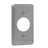 Crouse-Hinds Thepitt® TP612 Utility Electric Box Cover, 4 in L x 2-1/8 in W, Steel