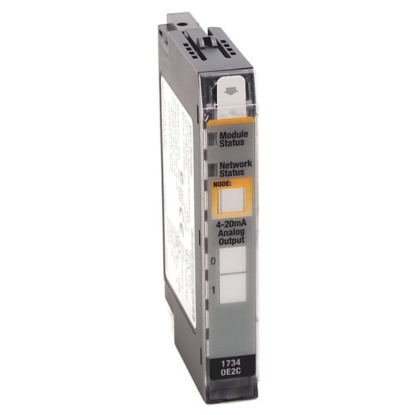1734-OE2CAllen-Bradley 1734-OE2C Output Module, POINT I/O, Analog, Current, 2 Channels Single Ended, Open Style, DIN Mounted