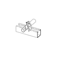 B-Line B2211ZN B2000 2-Piece Pipe Clamp, 1-1/4 in Conduit, 400/50 lb Load, 1.5 to 1.691 in OD, Steel