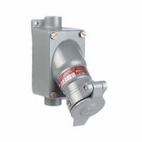 UGR2-20231Killark® ACCEPTOR® UGRO-20232 1-Gang Interchangeable Blade Receptacle, 250 VAC, 20 A, 2 Poles, 3 Wires, Gray