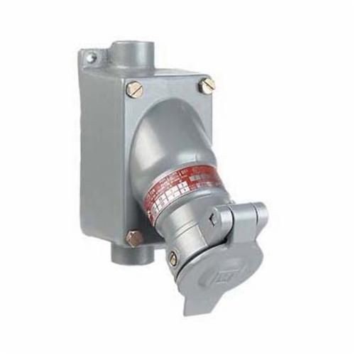 UGR2-20231Killark® ACCEPTOR® UGRO-20232 1-Gang Interchangeable Blade Receptacle, 250 VAC, 20 A, 2 Poles, 3 Wires, Gray