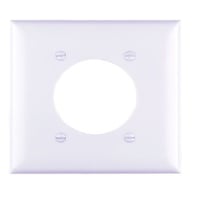 Pass & Seymour® TradeMaster® TP703-W Standard Wallplate, 2 Gangs, 4.7 in H x 4.56 in W, Thermoplastic, White