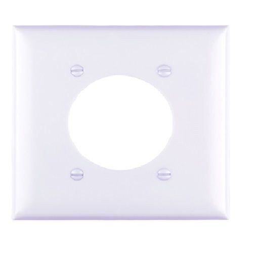 Pass & Seymour® TradeMaster® TP703-W Standard Wallplate, 2 Gangs, 4.7 in H x 4.56 in W, Thermoplastic, White