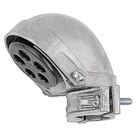 Steel City® SH-106 Clamp-On Service Cable Cap, 2 in, (6) 3/4 in, 1 in, 7/32 in Hole, For Use With EMT/Rigid/IMC Conduits, Aluminum