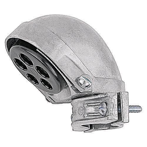 Steel City® SH-106 Clamp-On Service Cable Cap, 2 in, (6) 3/4 in, 1 in, 7/32 in Hole, For Use With EMT/Rigid/IMC Conduits, Aluminum
