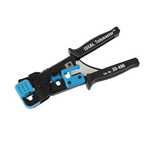 IDEAL® Telemaster™ 30-496 Combination Modular Plug Rounded Edge Crimping Tool, 24 AWG Cable/Wire
